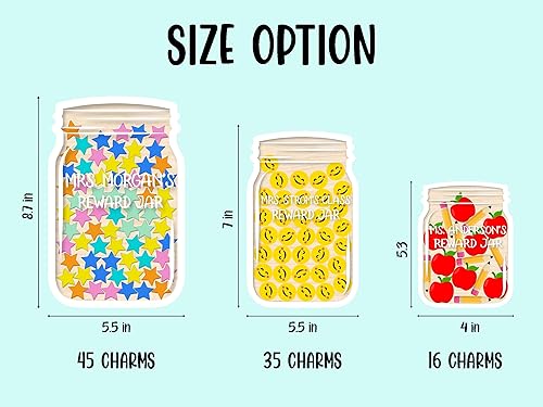 Miniatura 5 de Tarro de recompensa de estrellas personalizado para estudiantes, tablero de anuncios magnético para tareas de clase, tarro de comportamiento,