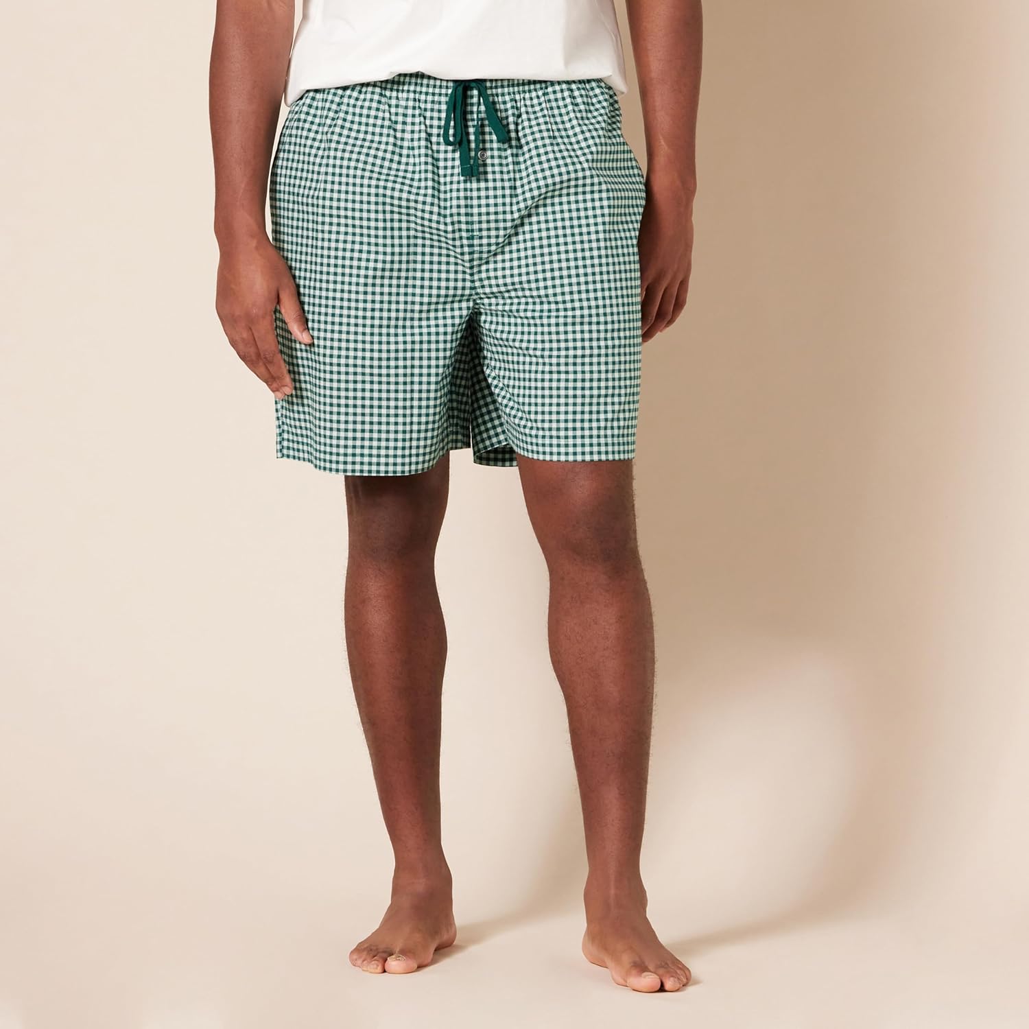 Amazon Essentials Men's Lounge Sleepwear Pajama Bottom Shorts, Cotton Stretch Poplin, Pack of 2 - Image 7
