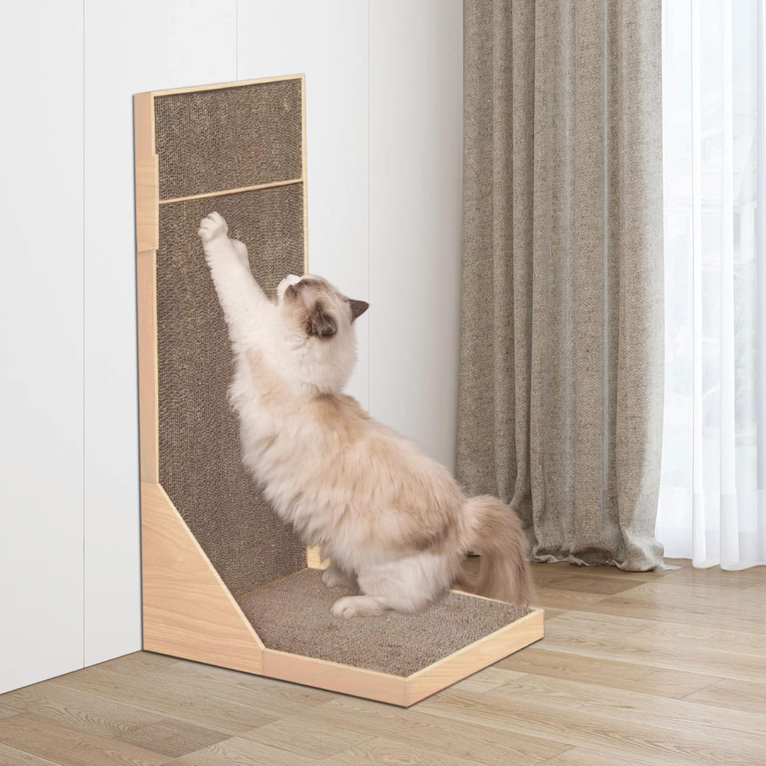 Pet Prime Corner Cat Scratcher 3 in 1 Cat Scratcher Foldable Cat Corner
