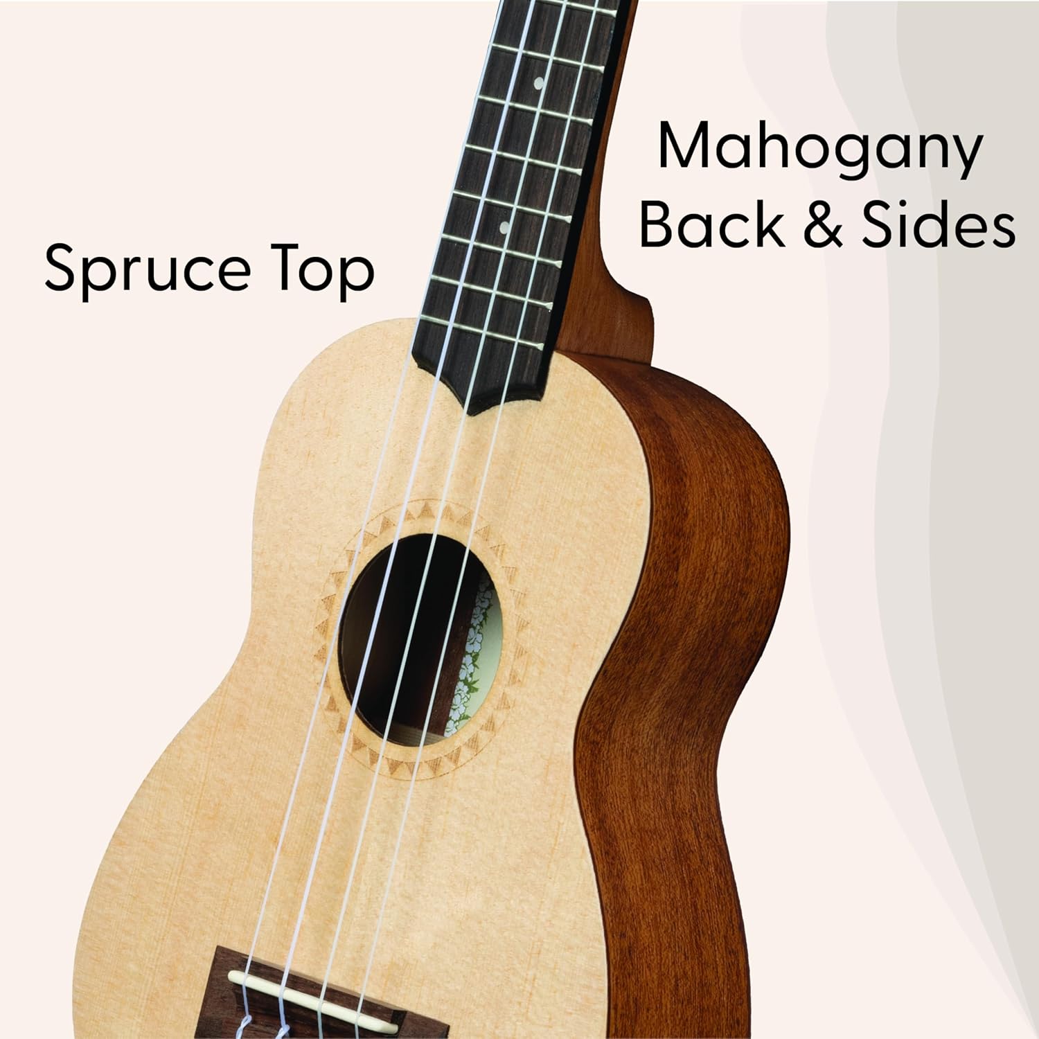 Kala 15S Satin Mahogany Spruce Top Ukulele (KA-15S-S)