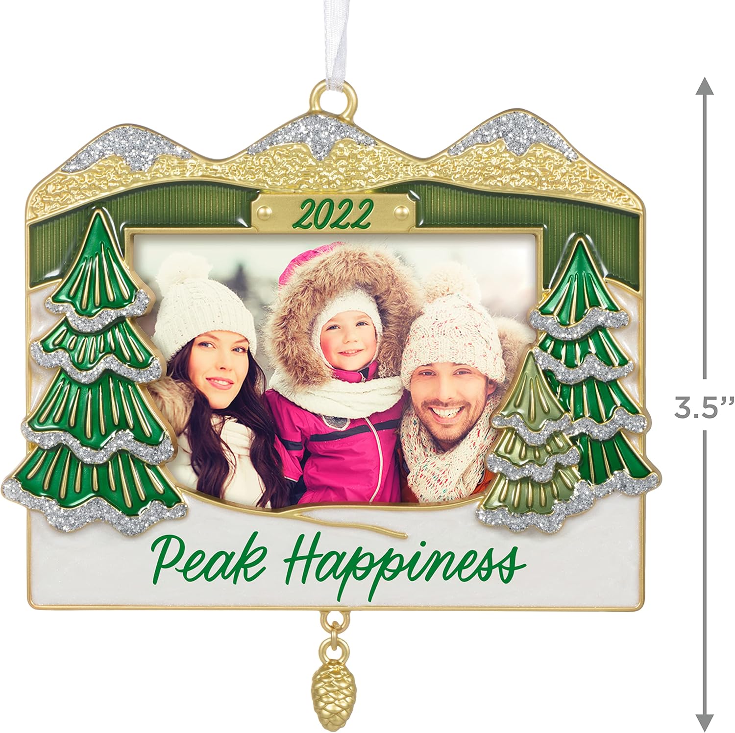 Who Won The Hallmark Christmas Decorating Contest 2022 Hallmark Keepsake Christmas Ornament 2022, Peak Happiness Picture Frame,  Metal : Home & Kitchen