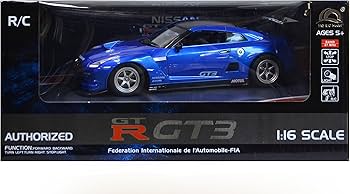 Amazon.co.jp: 1/16 RCカー ニッサンGTR GT3 (青) : おもちゃ