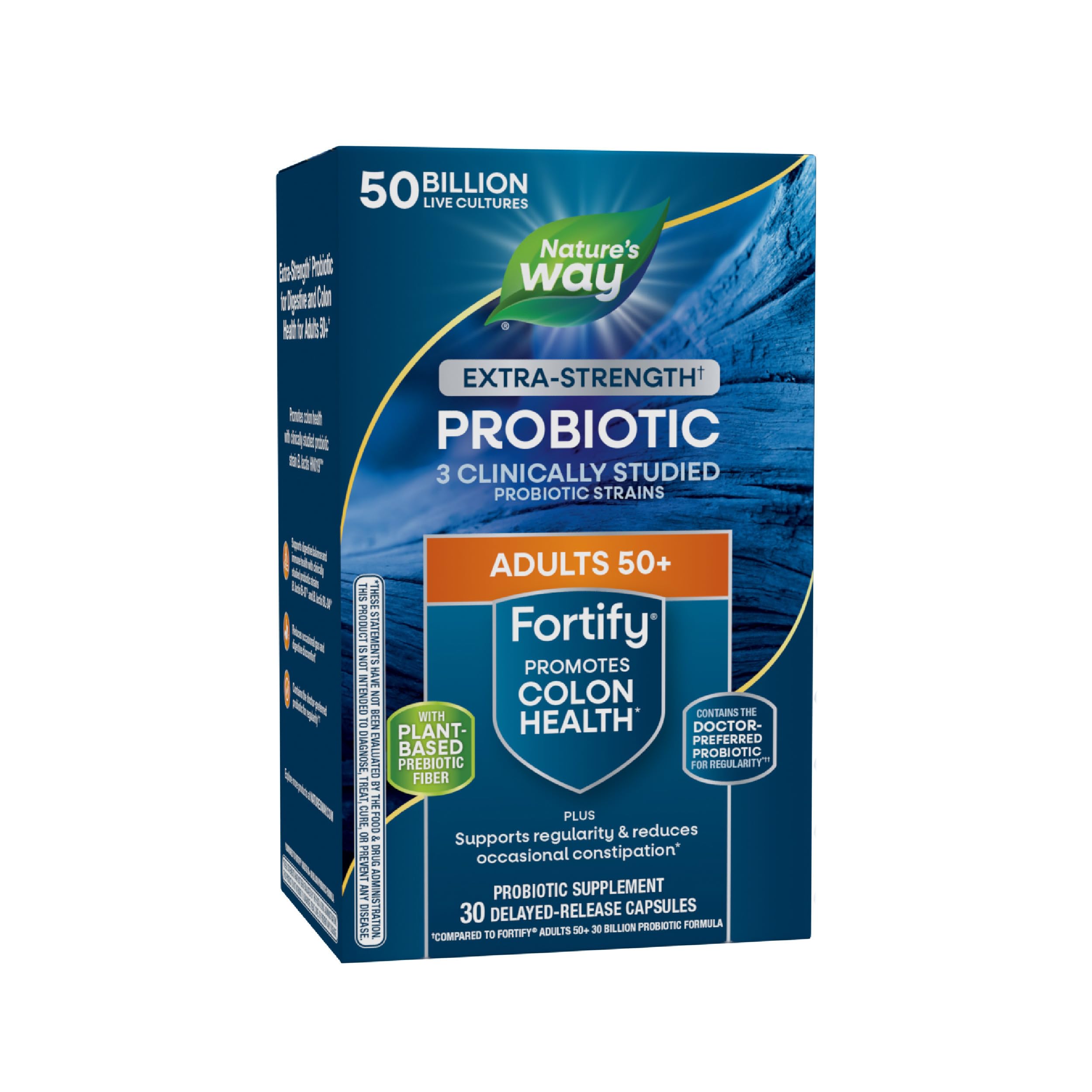 Nature's Way Primadophilus Fortify Age 50+ Extra Strength Probiotic (30 Vegetarian Capsules)