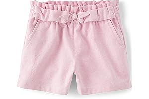 Adorable Summer Pink Linen Shorts for Little Girls