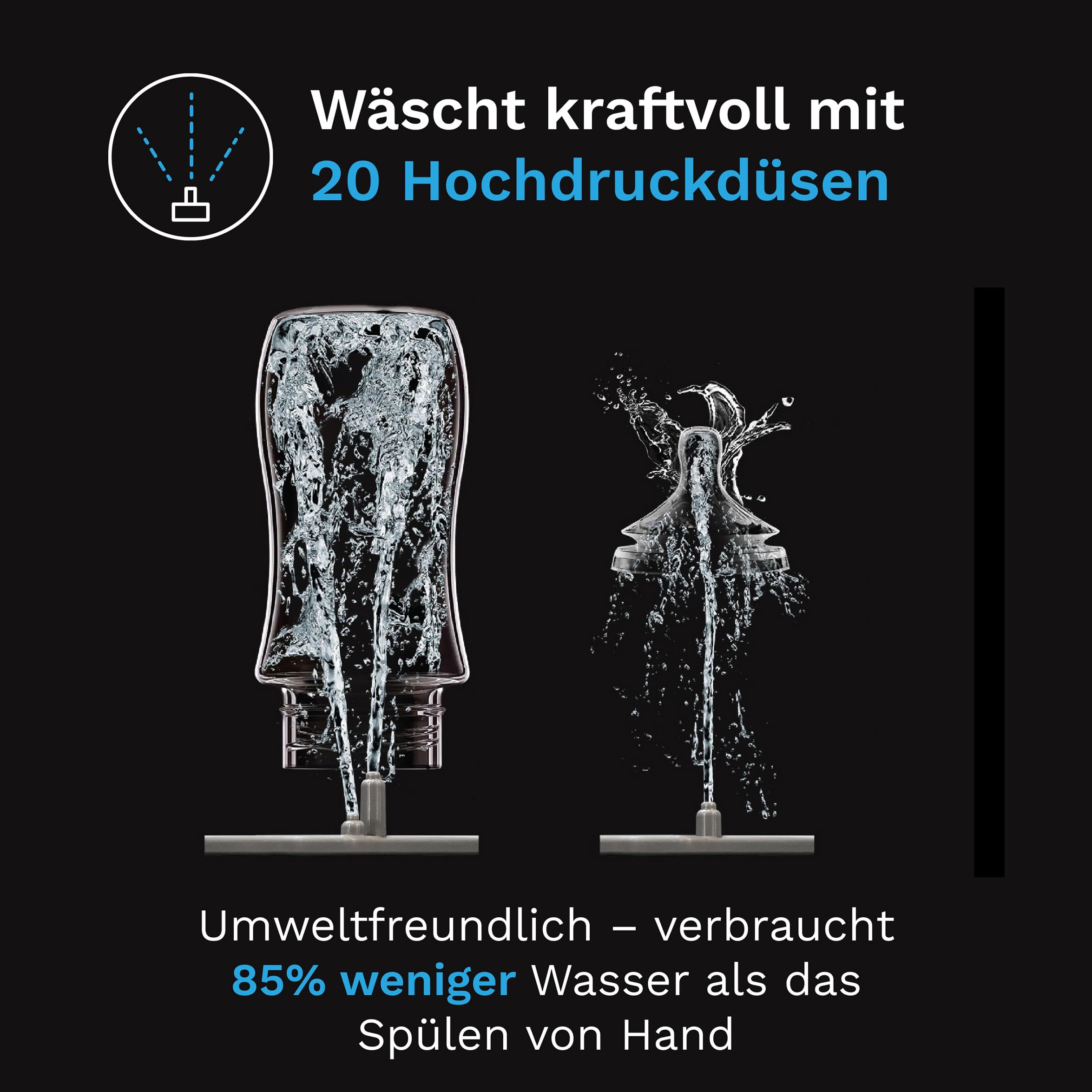 Baby Brezza Bottle Washer Pro Babyflaschenreiniger – Automatische Flaschenwaschmaschine für Babyflaschen – Reinigt, sterilisiert & trocknet – Mit HEPA-Filter, 20 Sprühdüsen & 6 Modi