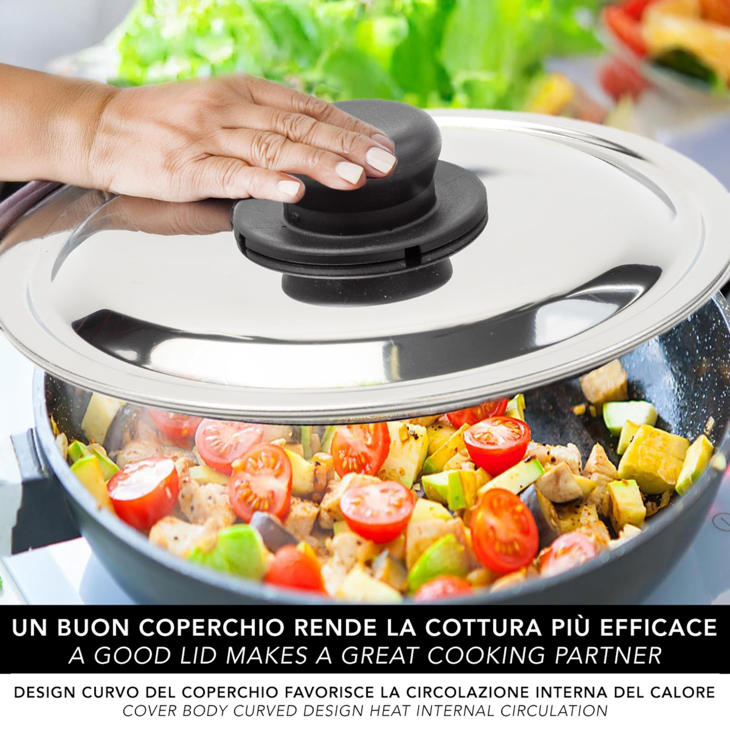 Couvercle Poele 32 Cm Couvercle En Verre Avec Pommeau Pour Casseroles Et Poêles, Diamètre 34 Couvercle Casserole 30 Cm