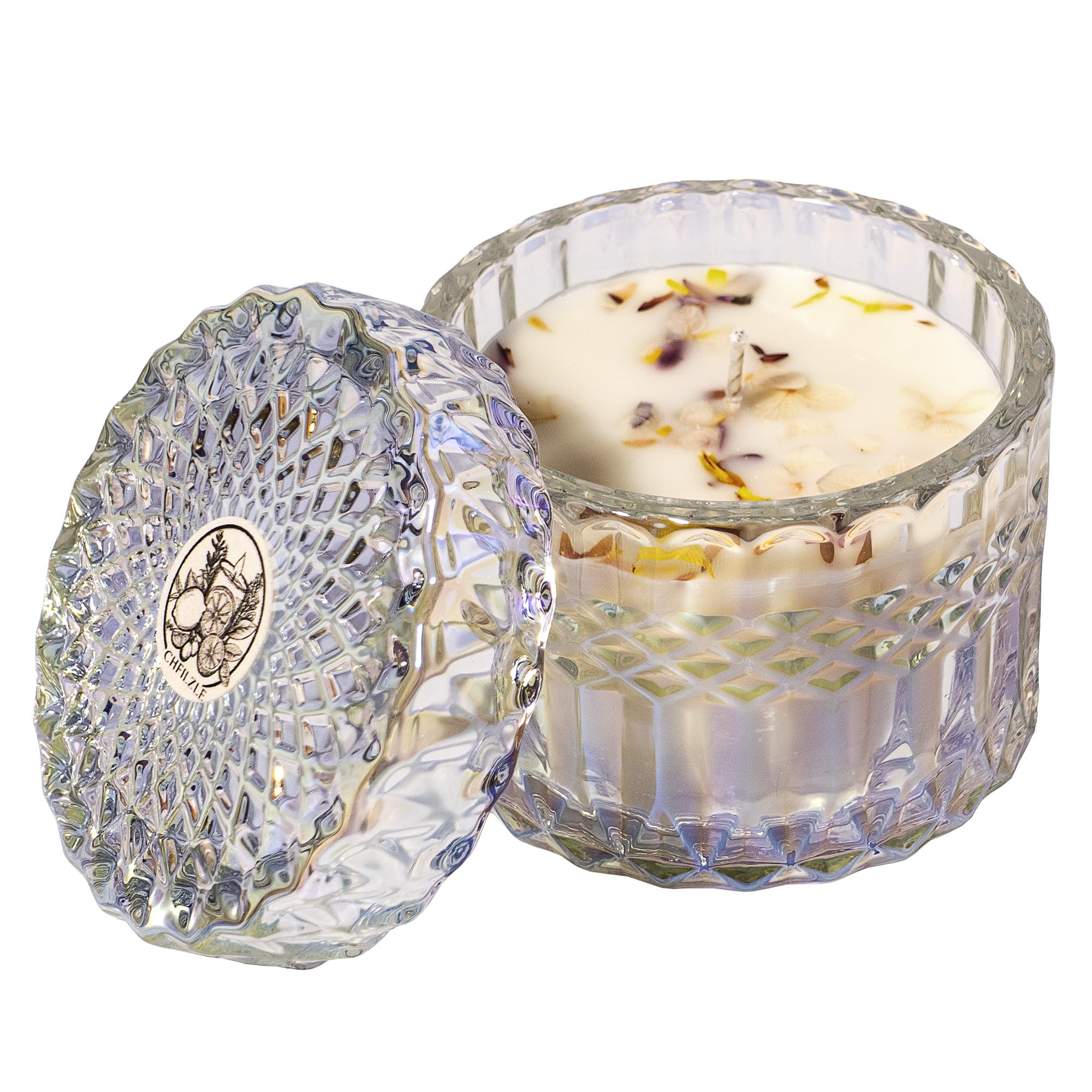 CHFILZLE Scented Candles | Citrus Soy Candle Gift Set with Lemon, Orange & Grapefruit Handmade 7oz Spa Aromatherapy for Home, Luxury Gifts for Women,