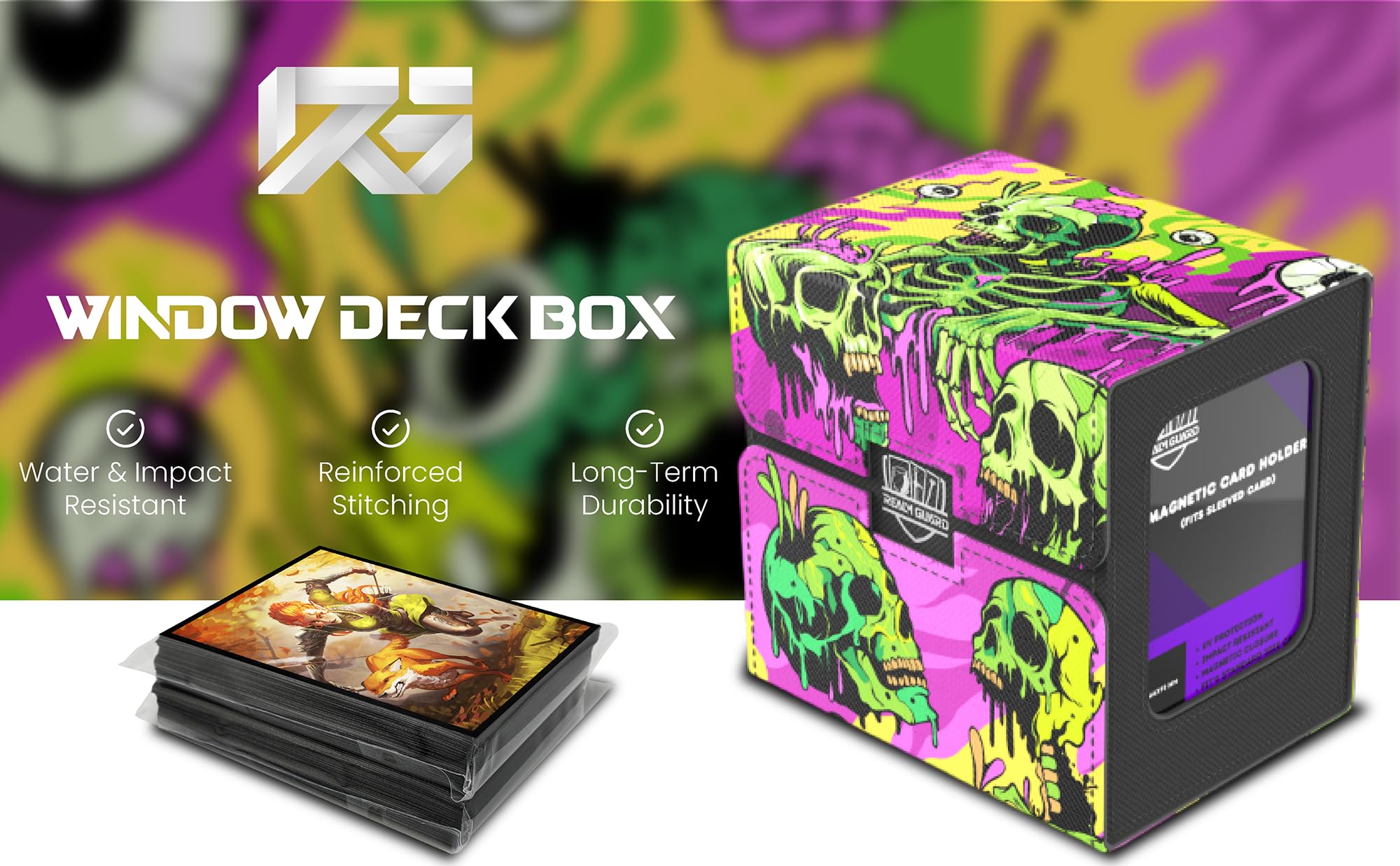 Amazon.com: Realm Guard TCG/MTG Commander 100+ Card Art Deck Box