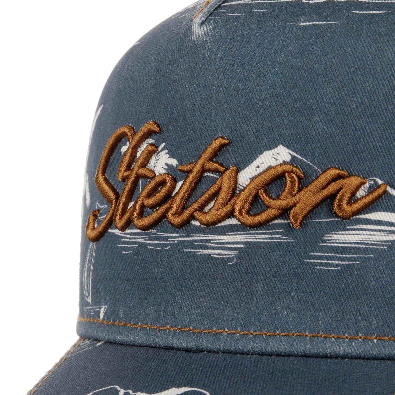 Stetson Minimal Aloha Print Trucker Cap Herren Sommer Winter