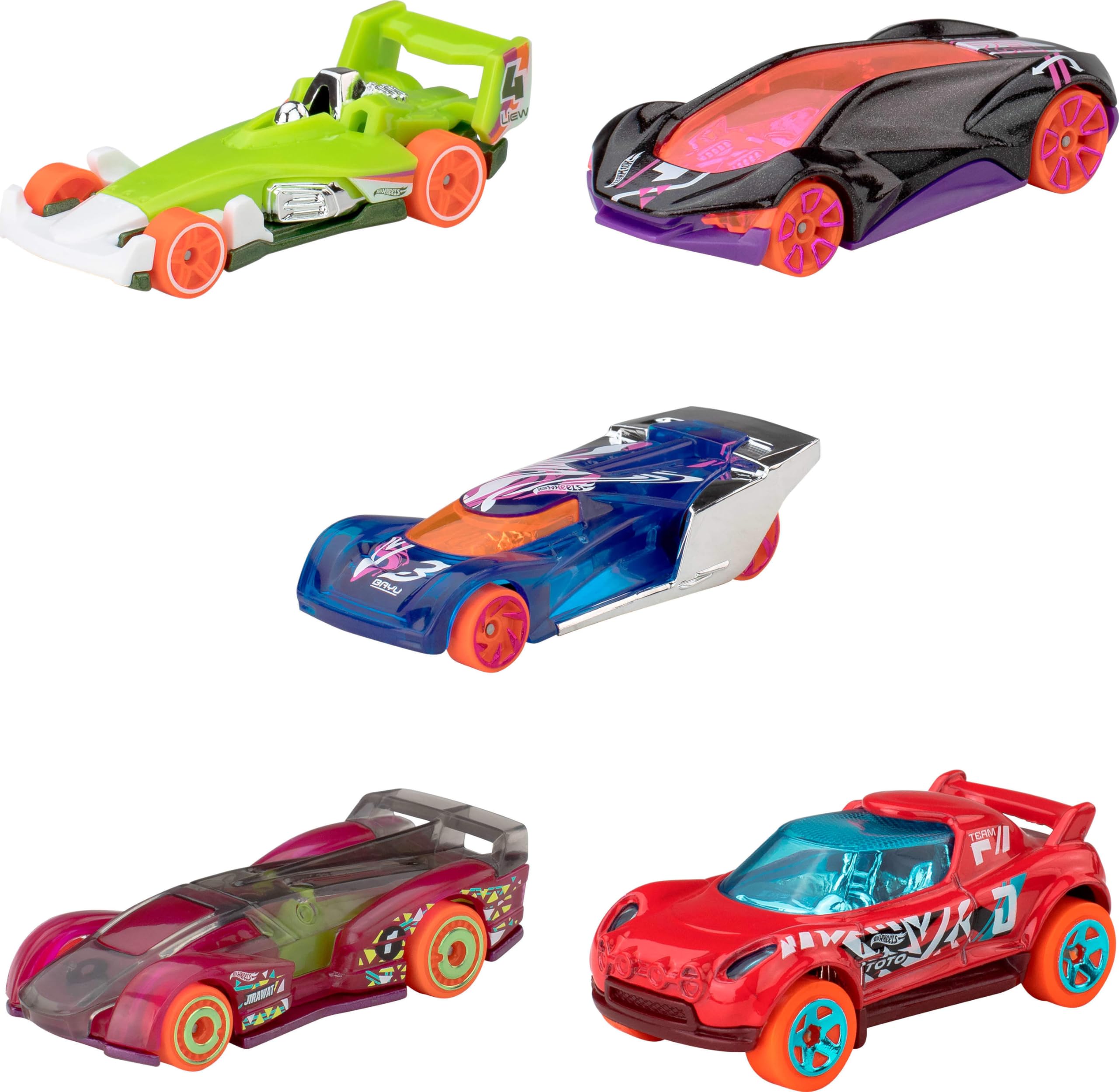 Amazon.com: Hot Wheels Toy Cars or Trucks 5-Pack Bundle, 3 Themed