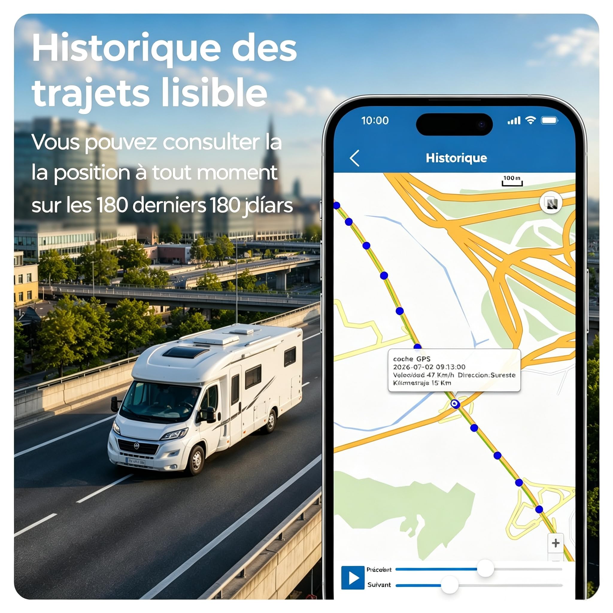 Traceur GPS Voiture 4G TK905E Aimanté avec SIM Intégrée Aimant Puissant