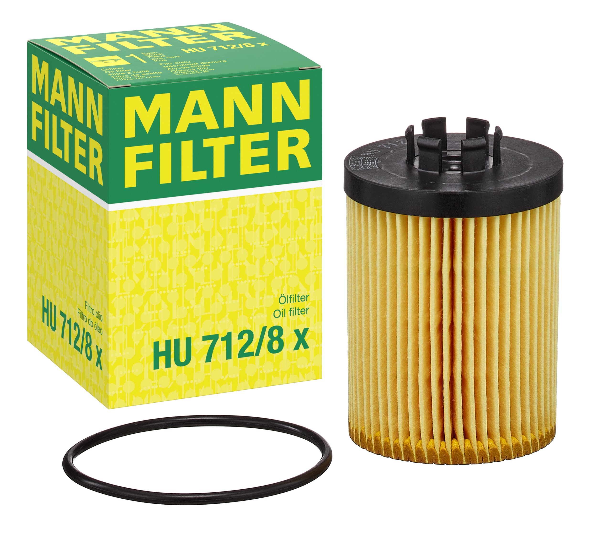 MANN-FILTER HU 712/8 x Ölfilter - für Pkw + Transporter