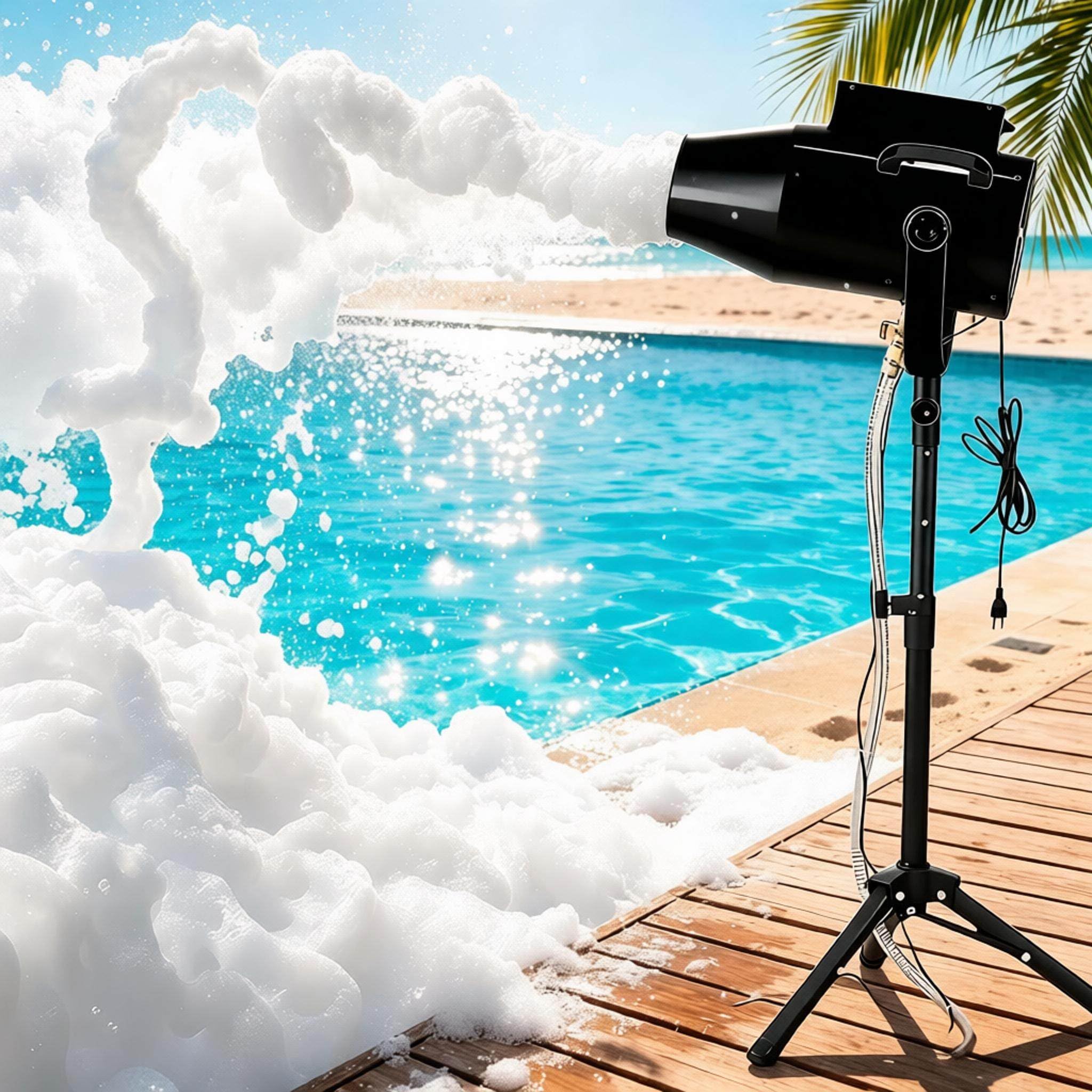 GSHSHOU Large Foam Machine for Party, 1000W High Power Cannon,6–10 M Distance/Covers 861 sq ft for Backyard, Pool, Birthday, Commercial Events