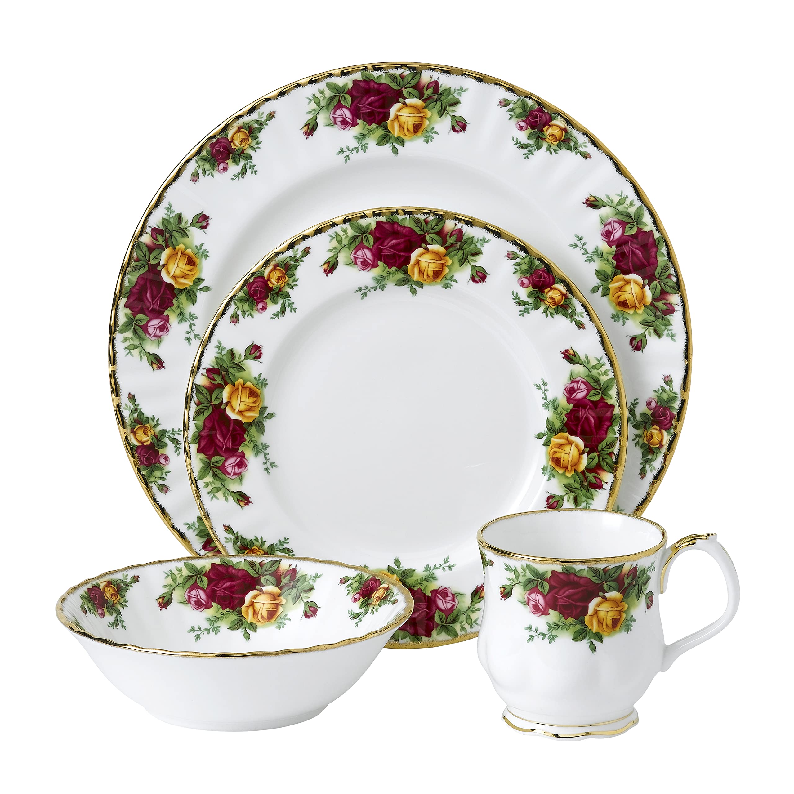   Old Country Roses サラダボール　6枚 Royal Albert, Old Country Roses, 6 Piece Place Settings