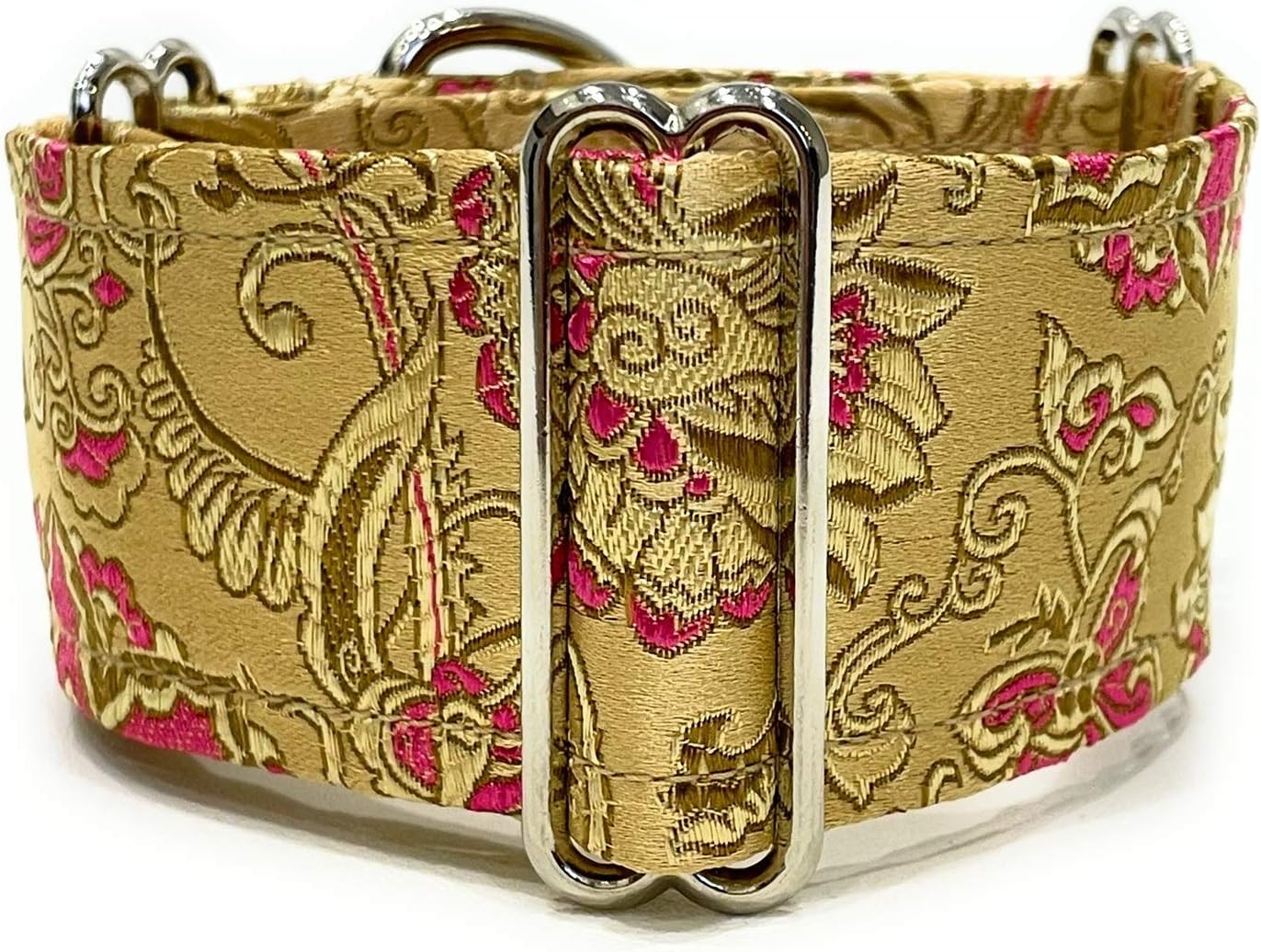 Handmade Martingale Greyhound/Saluki/Whippet Dog Collar 2'' Wide (14"18") Amazon.co.uk Pet