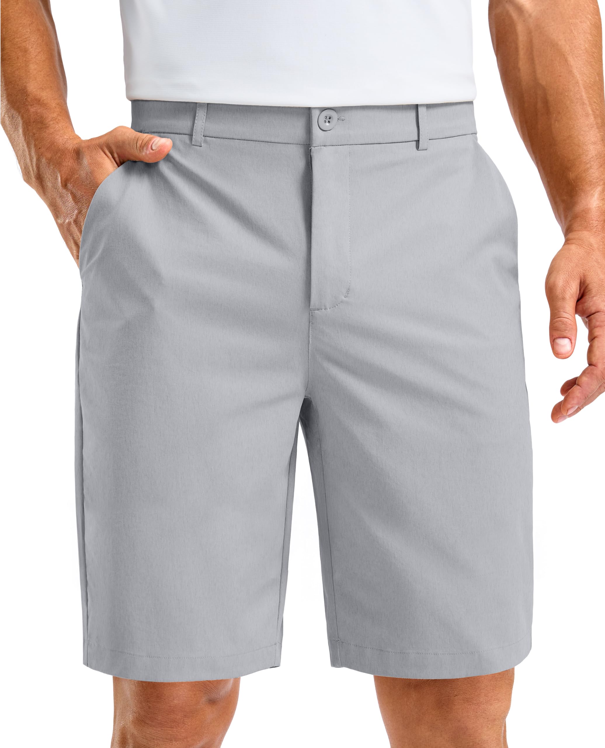 Soothfeel Men's Casual Shorts 5/7/9 Inch Golf Dress Shorts with 4 Pockets