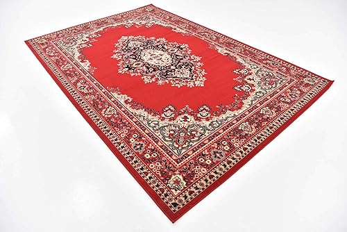 Vista 172 de Unique Loom Reza Collection- Alfombra, Polipropileno, Marrón Marrón/ marfil