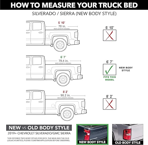 Miniatura 2 de Gator ETX - Funda para caja de camioneta enrollable suave  137245  para 2019  2020 nuevo estilo de carrocería de GMC Sierra 1500 & Chevrolet