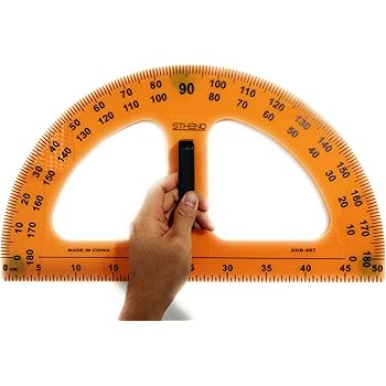 Amazon Com Stheno Premium Quality Protractor For Teaching Dry Erase Board Whiteboard Chalk Board Magnetic Board Dry Erase Markers Geometry Angle Finder Office Products