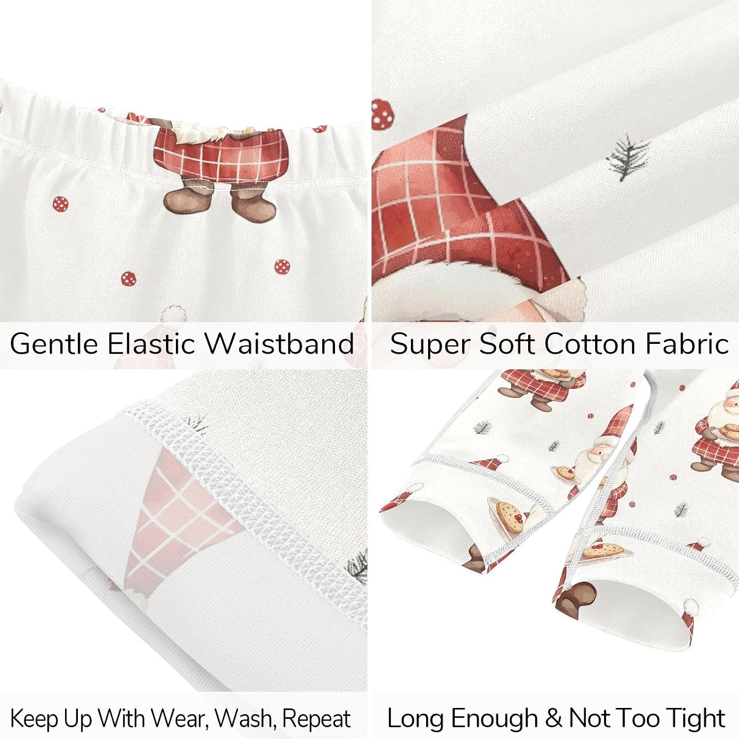 vvfelixl Baby Clothes Santa with Cookies Baby Bodysuits Set Unisex Short Sleeve Babys Pants Sets 0-3M