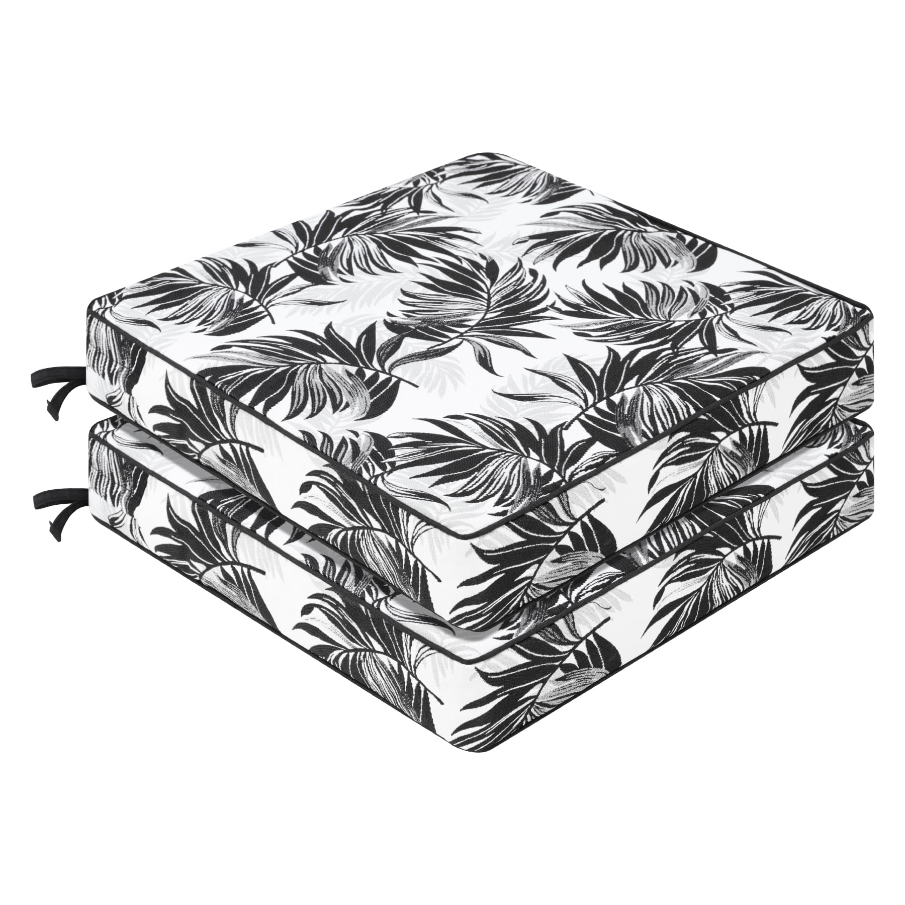 Favoyard Outdoor Chair Cushion 19 x 19 x 3 In Waterproof Pattern Fade Resistant Cushions for Patio Furniture