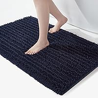 Vista 73 de FLOLEOPA Alfombras de baño de microfibra suave y esponjosa, tapetes de baño absorbentes, antideslizantes, lavables a máquina y de secado rápido