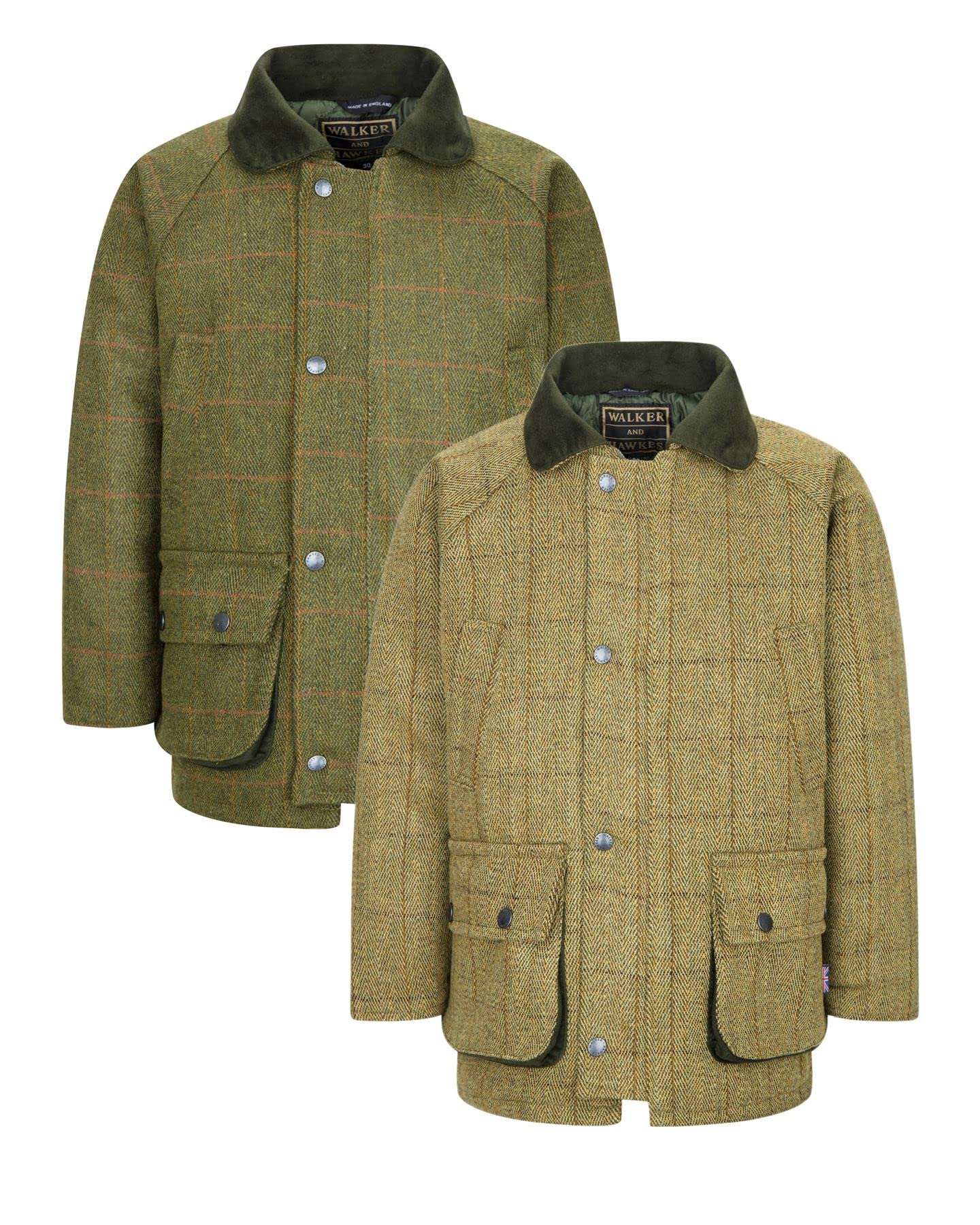 Walker and Hawkes - Noah - Chaqueta Infantil de Tweed - Abrigo Inspirado en la equitación y la Caza