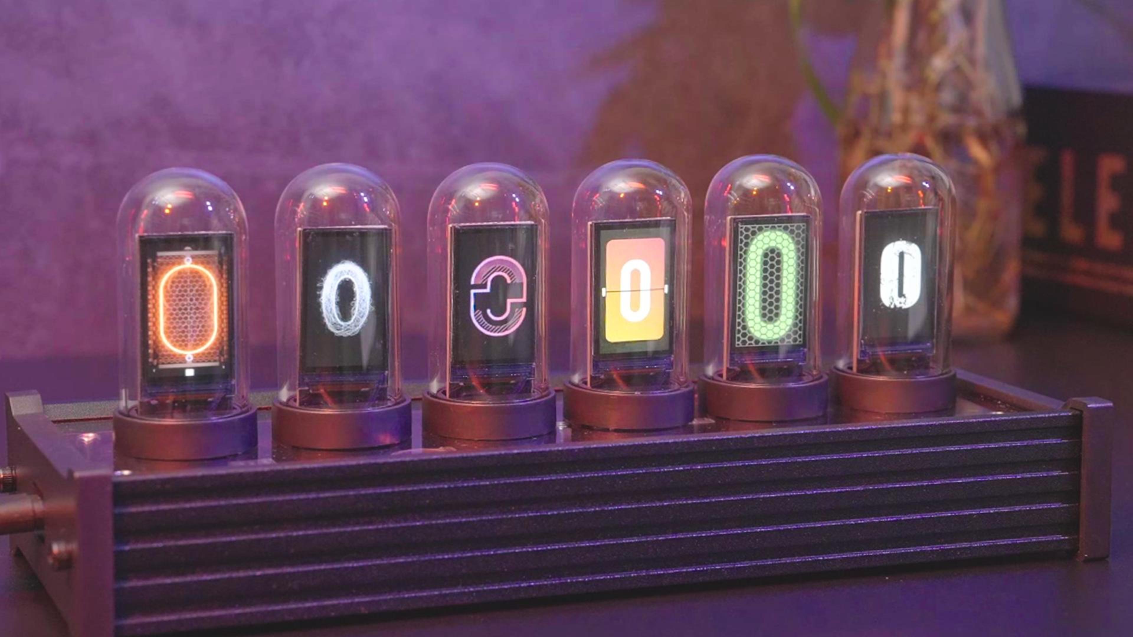 Amazon.com: Eyes.sys, Nixie Tube IPS Vintage Digital Alarm Clock,6