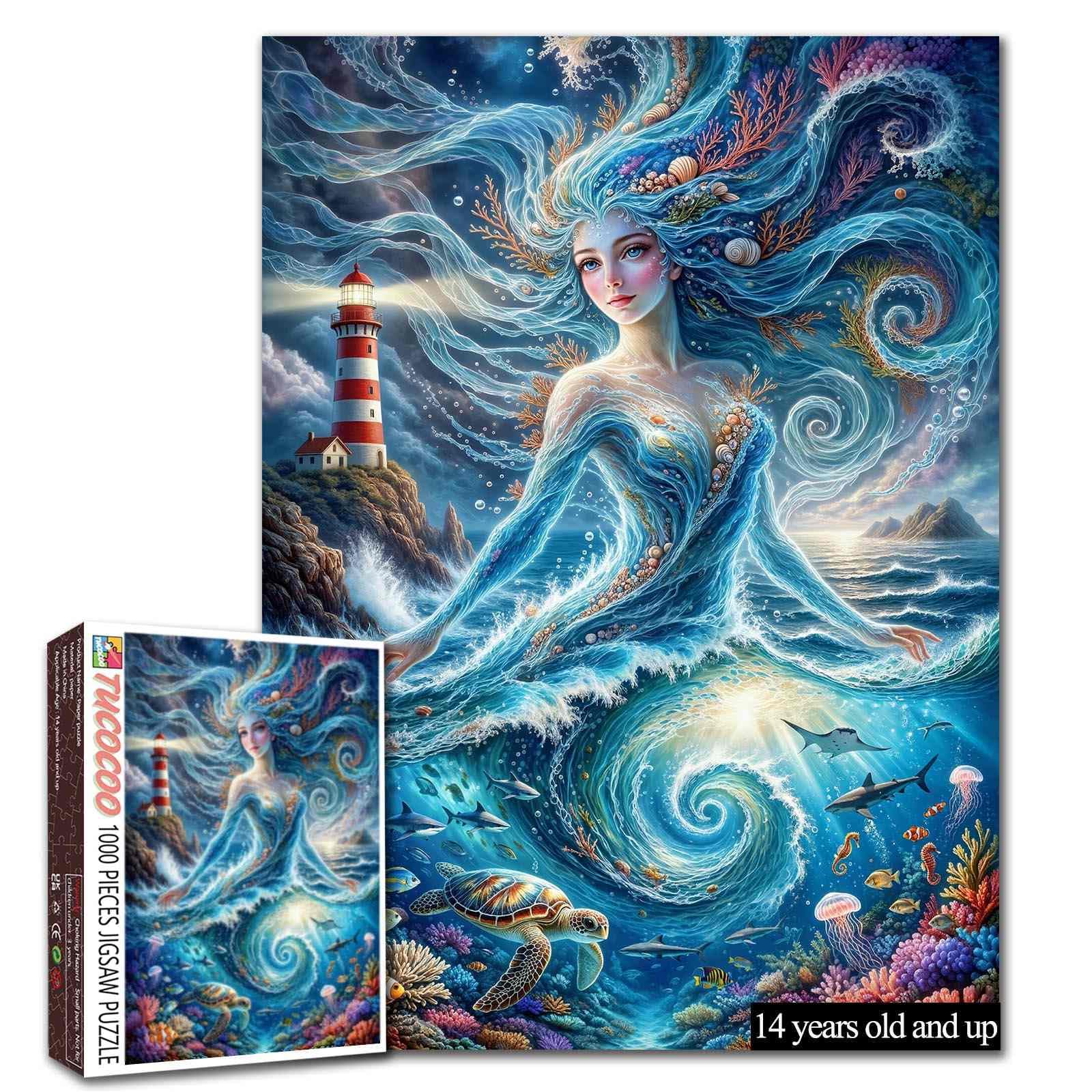 Ocean Sea Life Puzzle Underwater Puzzle 1000 Piece Jigsaw Puzzle for Adults