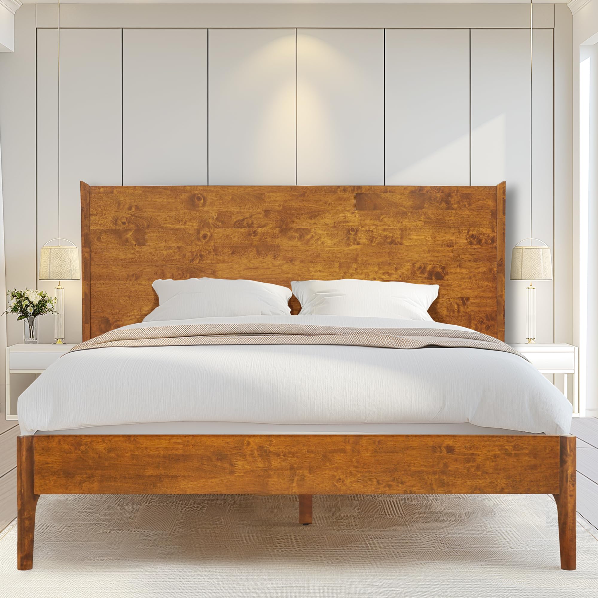 Acacia Haven King Premium Wooden Platform Bed