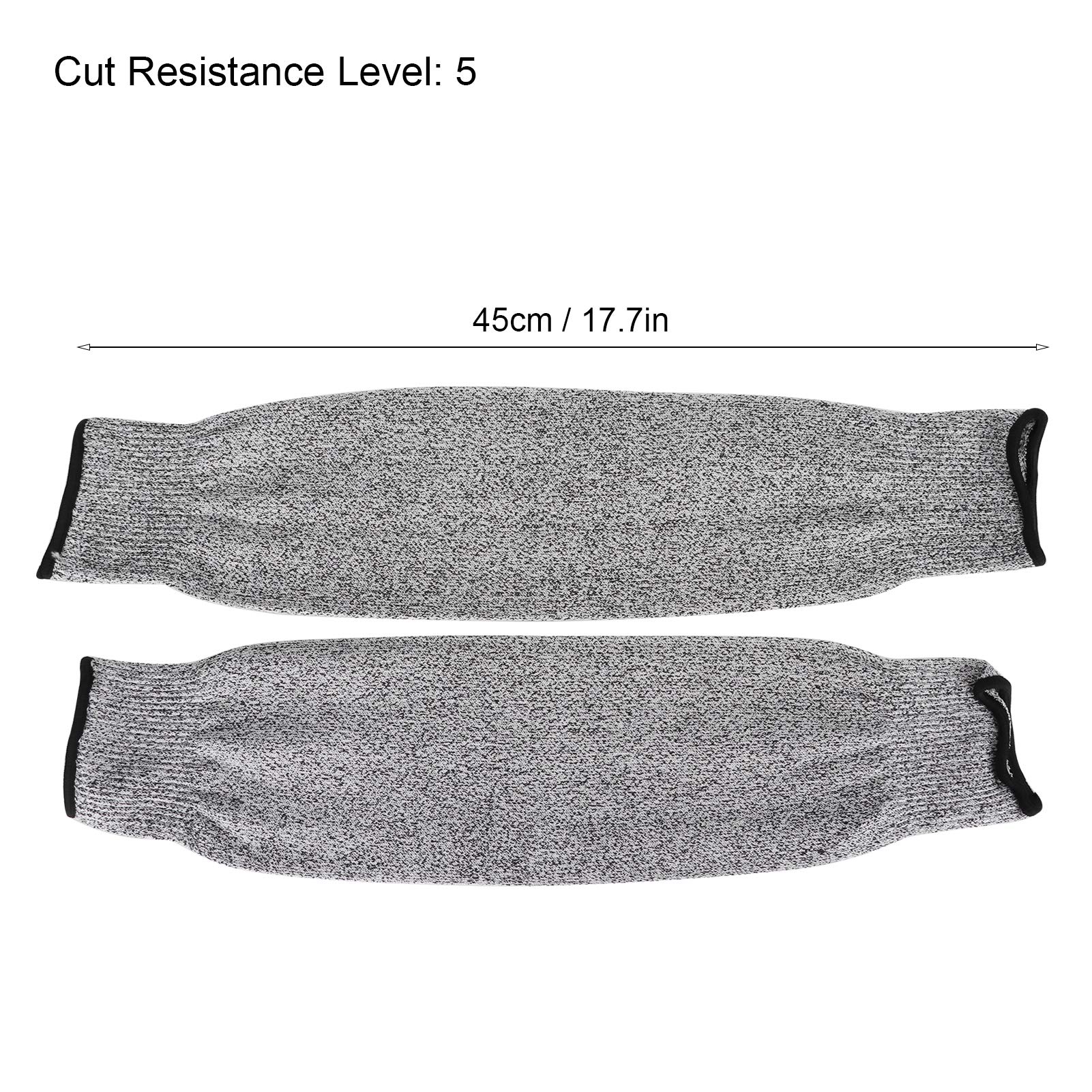 1 Pair 45cm, Cut Proof Sleeves 5 Arm Work Gloves or Sleeve for Gardening or