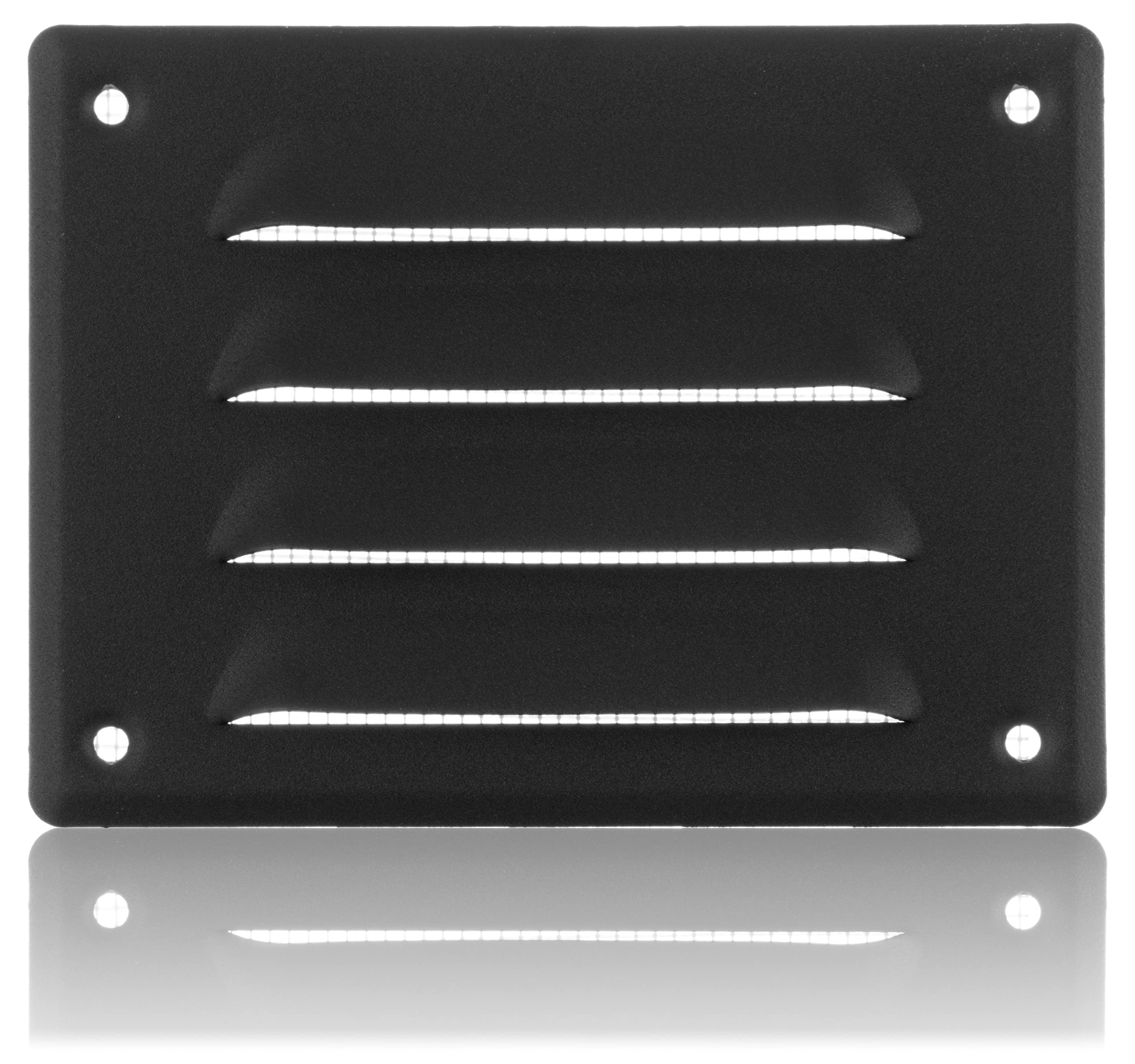 About Vent Anthracite 140X105mm / 5.5X4 Inch Metal Ventilation Grille With Flyscreen - Air Vent Cover