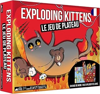 Asmodee - Exploding Kittens - Le Jeu de Plateau - Jeu d'ambiance pour 2 à 6 Joueurs, Jeu stratégique et Fun à partir de 7 Ans, 15 à 30 Minutes, Version française