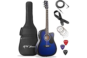 Top-Notch Full Size Thinline Acoustic Electric Guitar