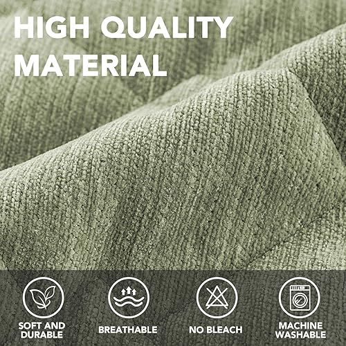 Miniatura 2 de H.VERSAILTEX Funda de felpilla para sofá de 2 cojines, antideslizante, lavable, con correa, funda protectora suave para perros, gatos, niños (36 x