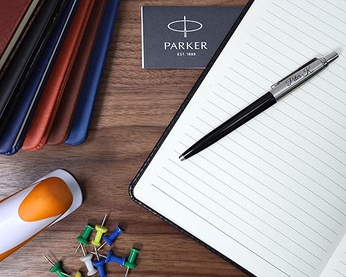 Miniatura 4 de Bolígrafo Parker Jotter personalizado + caja de regalo Diseña un regalo verdaderamente único Grabado con láser (blanco)