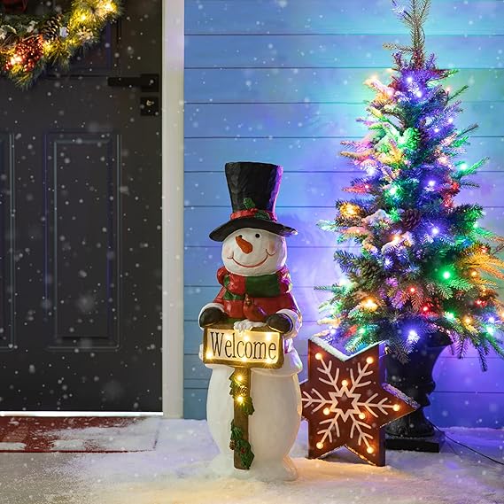 Lighted Christmas Snowman