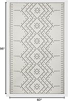 Vista 2 de Fab Habitat - Alfombra de exterior azteca, impermeable, resistente a la decoloración, sin arrugas, plástico reciclado de primera calidad, a rayas