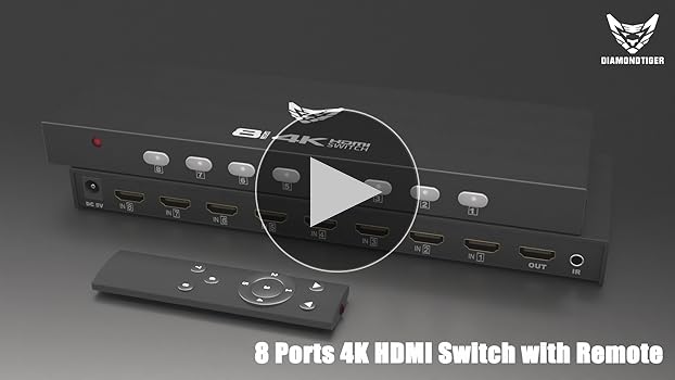 テレビ CLUX-C21C 8x1 HDMI Switcher Amazon.com: KAGO HDMI Switch - 8 Port HDMI Switch,HDMI