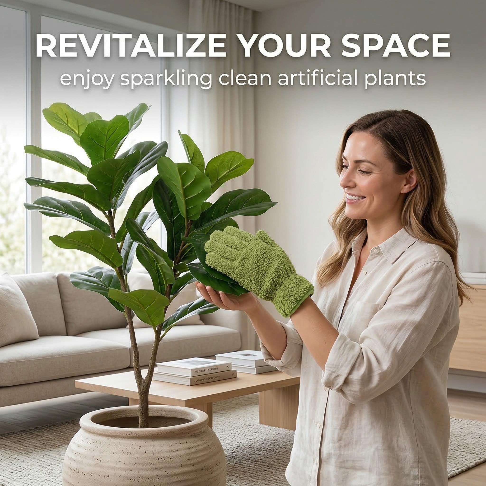 Guante de Microfibra para Limpiar Plantas, Guante Quitapolvo para Hojas, Cuidado de Plantas de Interior, Jardinería Ligera y Mantenimiento Diario uso diario uso diario