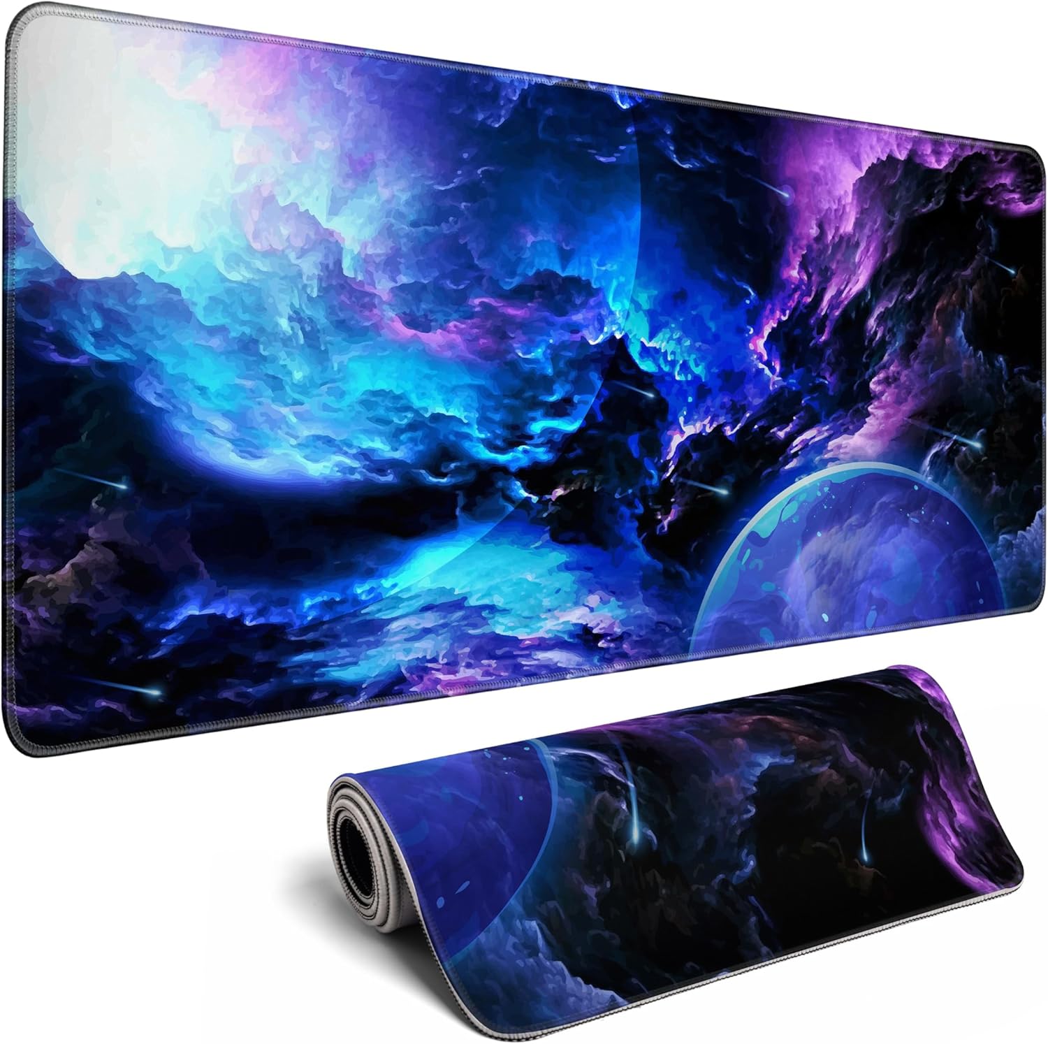 XL Gaming Mouse Pad Desk Pad Galaxy Print Extended Big