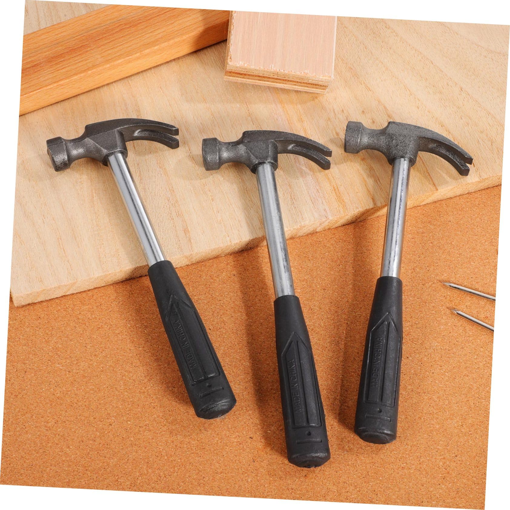 Mini Martillo de Garra Negro 5 Piezas de Plástico y Hierro | Juego de Herramientas de Precisión, Tubo de Acero, Formato Compacto, Uso Doméstico y Reparación