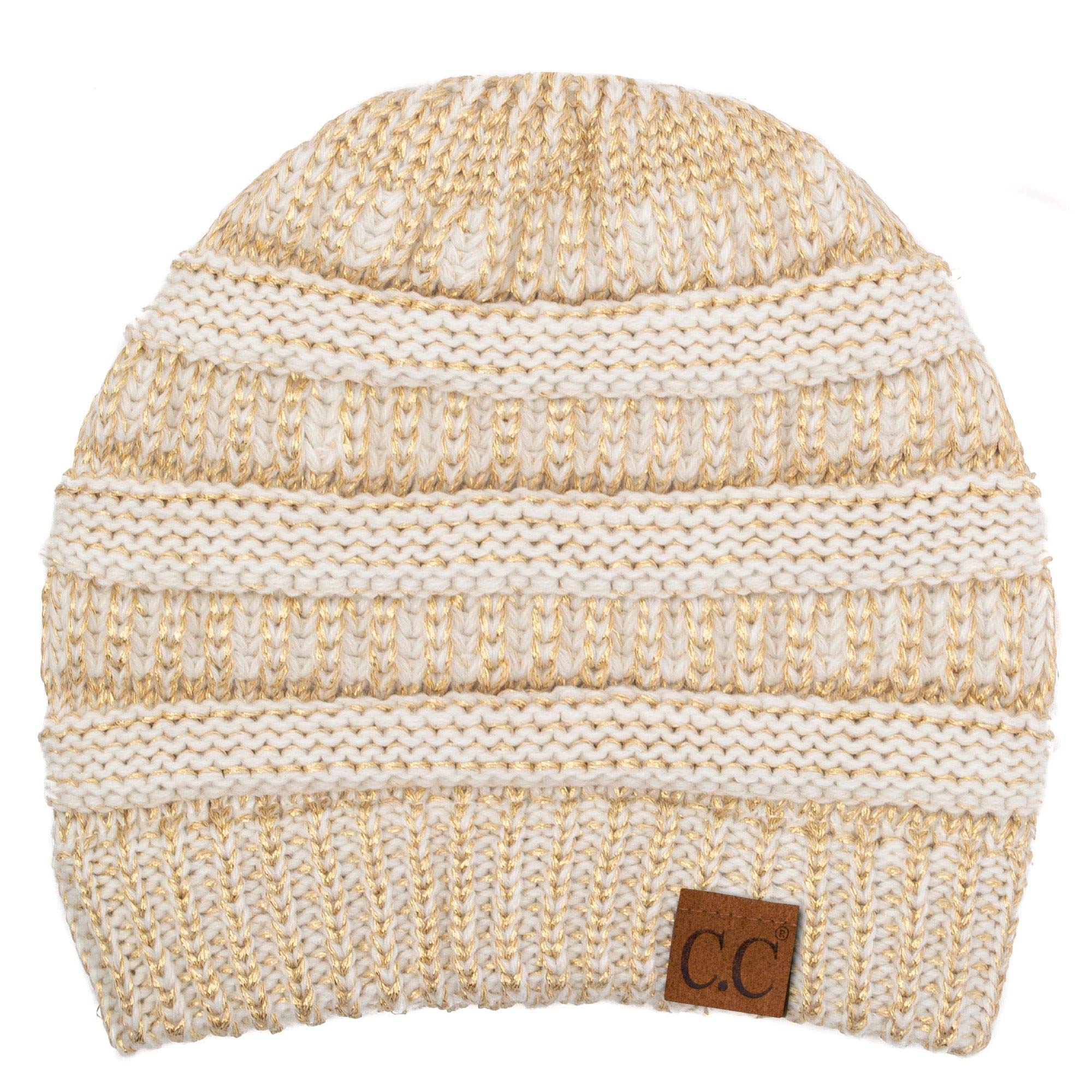 C.C Trendy Warm Chunky Soft Stretch Cable Knit Beanie Skully, Winter Mint, One Size — view 134