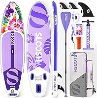 Sloosh Ripple 10'6" Inflatable Stand Up Paddle Board SUP - Stable 33" Wide for Beginners, 450 lbs Capacity, Premium Kit & Fast Pump