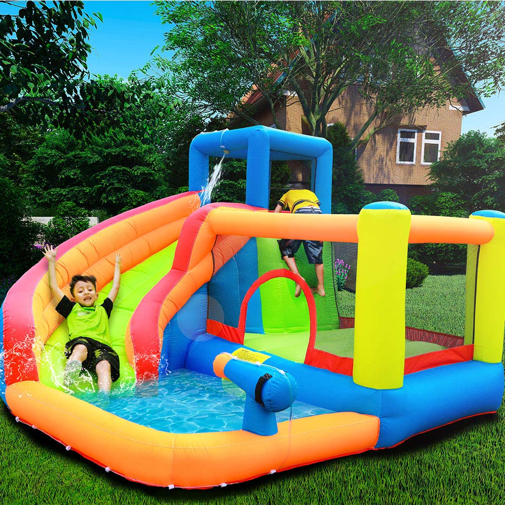 GT-Wheel Inflatable Water Park Bouncy Castle slide, 320 * 280 * 210cm