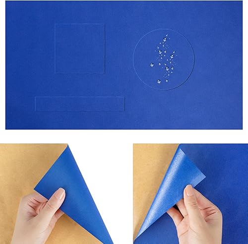 Fuprosico Kit de reparación de cubierta de barco, 30 x 3 pulgadas y 15 x 5 pulgadas, kit de reparación de lona para reparar cubierta de barco,