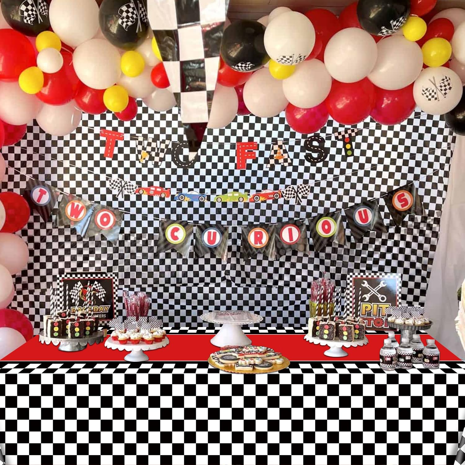 Nappe Jetable Thème Voiture De Course – 108 X 180 Cm, Plastique Résistant, Décoration Fête Enfant