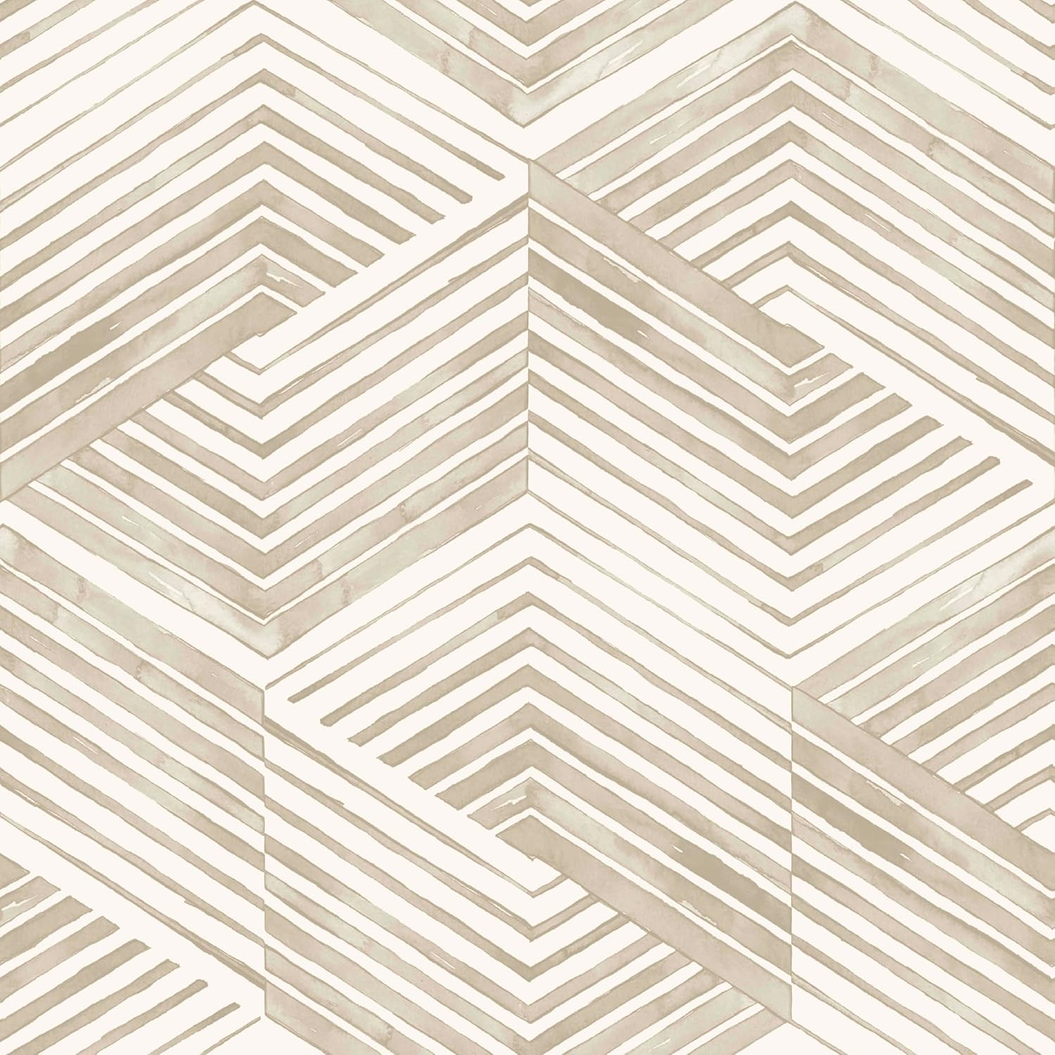 Nicole Miller New York Geo Movement Twine Peel & Stick Wallpaper