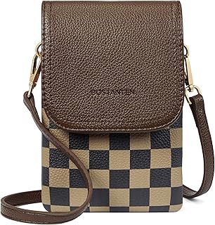 BOSTANTEN Vegan Leather Crossbody Bag with Adjustable Strap