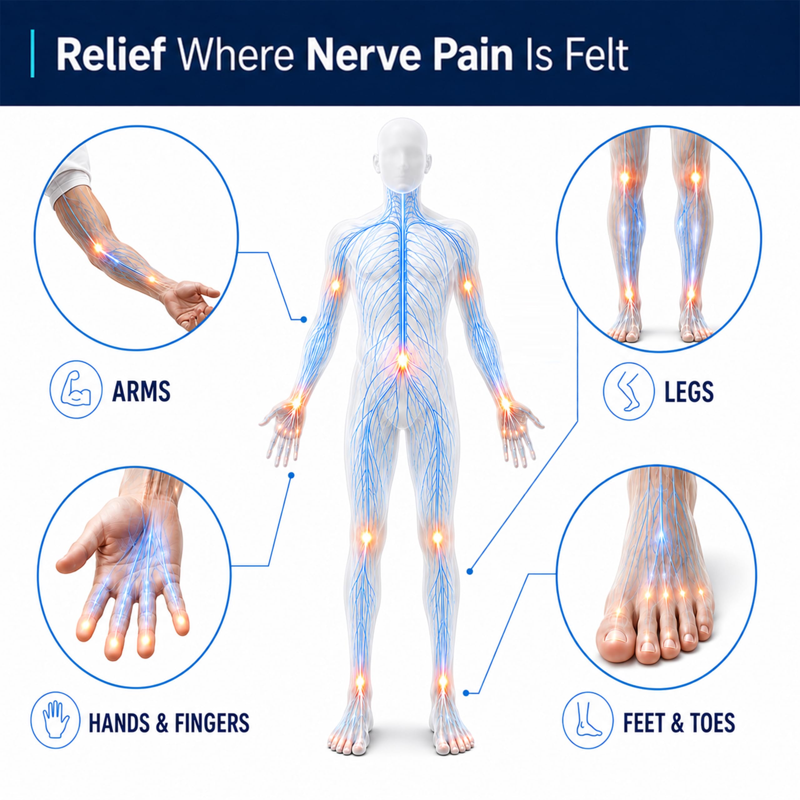 DERMATOOL Nerve Pain Relief Neuropathy Cream with Lidocaine and Menthol for Toes, Feet, Fingers, Hands, Legs & Arms - Nerve Pain Relief Cream - Soothing Relief Formula - Foot Neuropathy Care — Amazon image 3